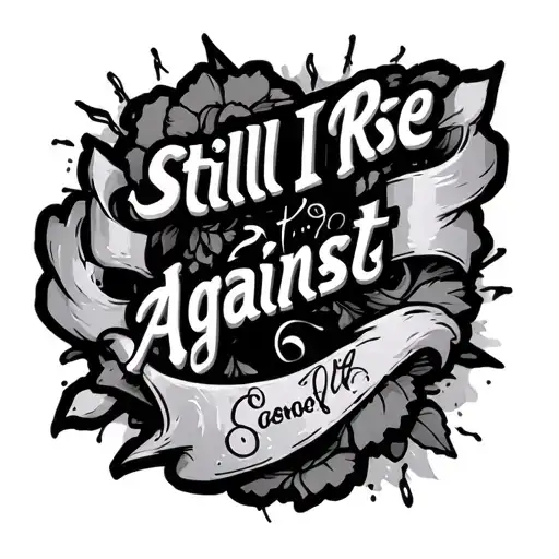 Still I Rise Against lyrics tattoo design idea