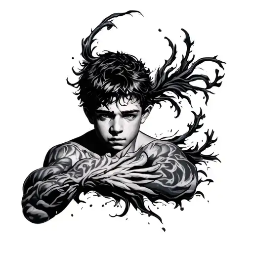 Create a tattoo to do on the chest of a boy representing the strength to go on and that everything passes tattoo design idea