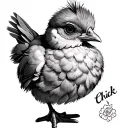 Chick tattoo design idea