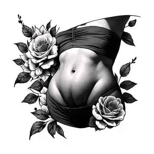 Tummy Tuck tattoo design idea
