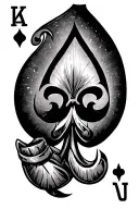 ace of spades tattoo design idea