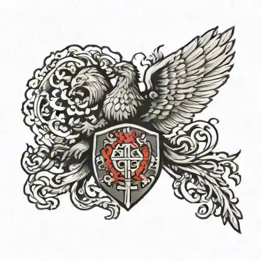 ancient russian wars tattoo design idea