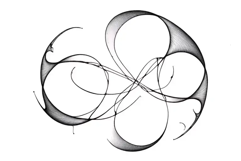 entanglement adaptive cycle fractal murmurmation polarity  tattoo design idea