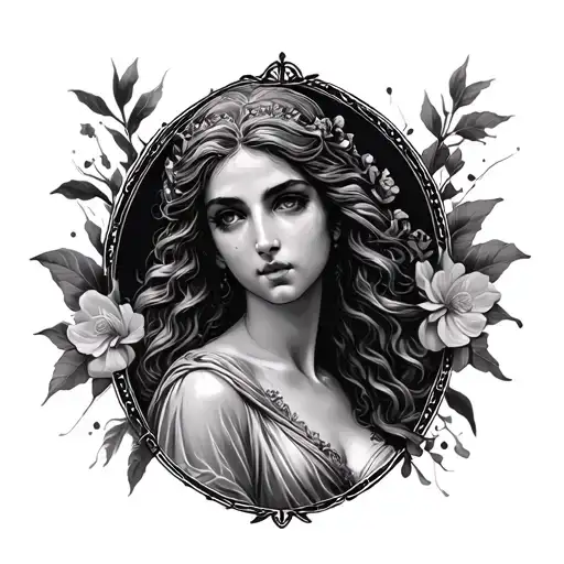 Aphrodite tattoo design idea