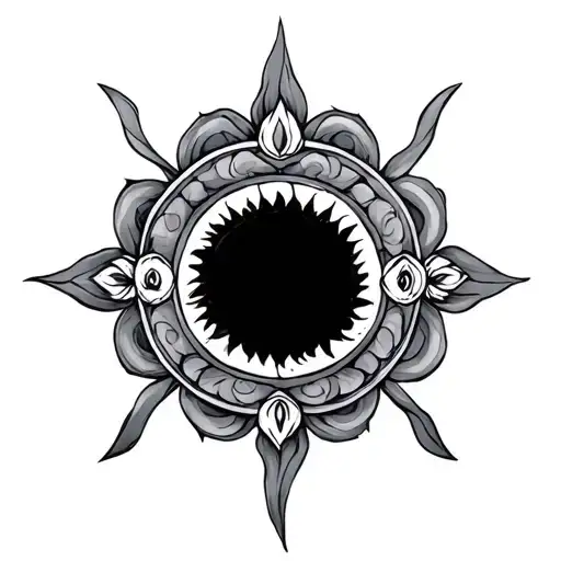 Vishnu Chakra tattoo design idea