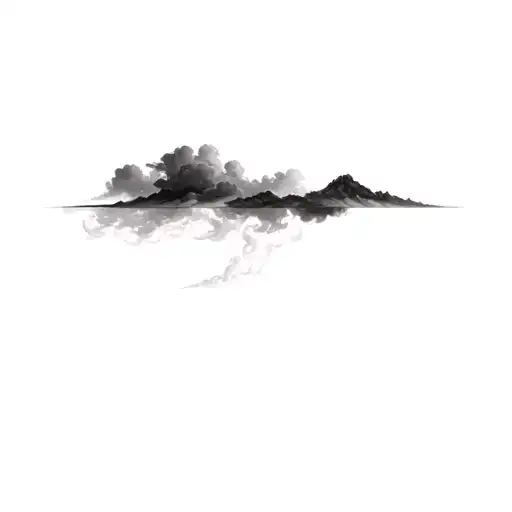 Filler Clouds and Smoke tattoo design idea