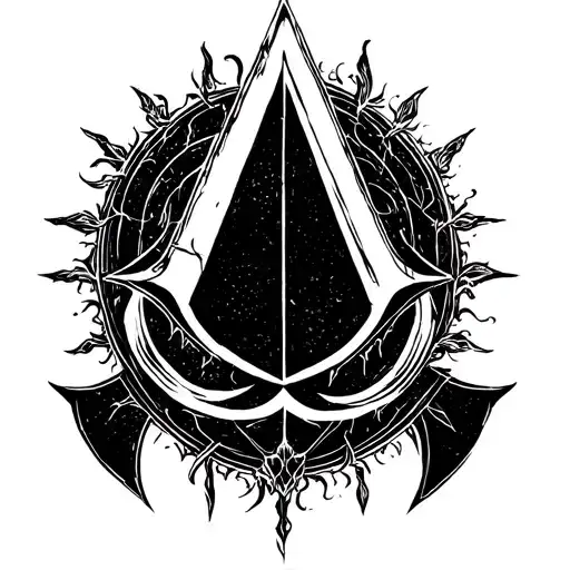 assassin creed Vikings symbol tattoo design idea