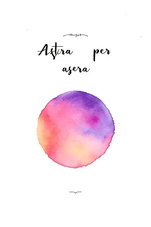 ad Astra per aspera with aurora borealis tattoo design idea