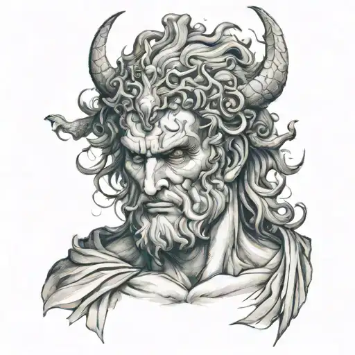 Greek god hades Greek god tattoo design idea