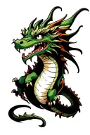 puff the magic dragon  tattoo design idea