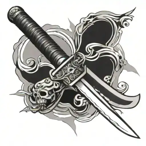 Katana Sword tattoo design idea