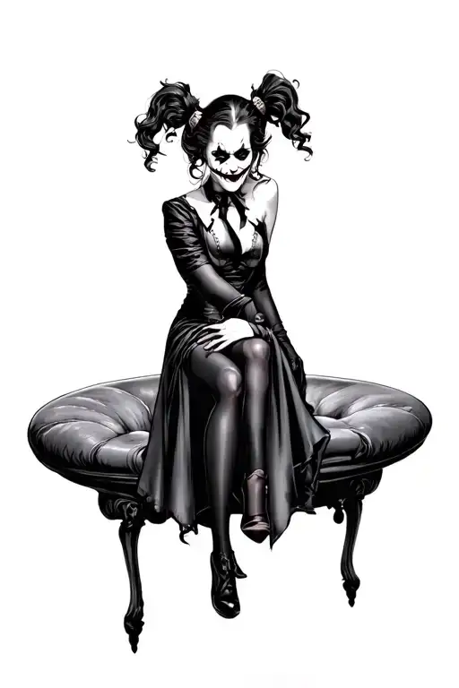 Joker And Harley Quinn tattoo design idea