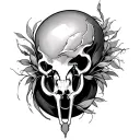 Pubic tattoo design idea