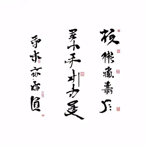 Japanese kurokawa kanji symbols tattoo design idea