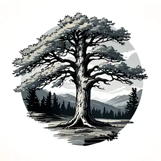 Aspen Tree tattoo design idea