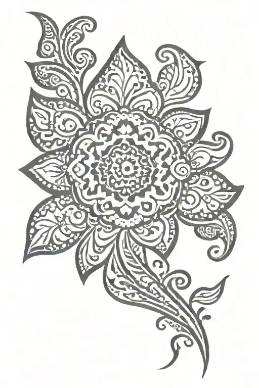 henna design tattoo design idea