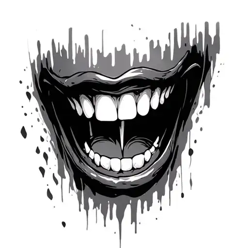 bite marks tattoo design idea