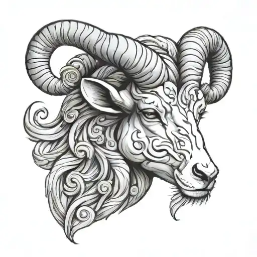 Aries Sarah tattoo design idea