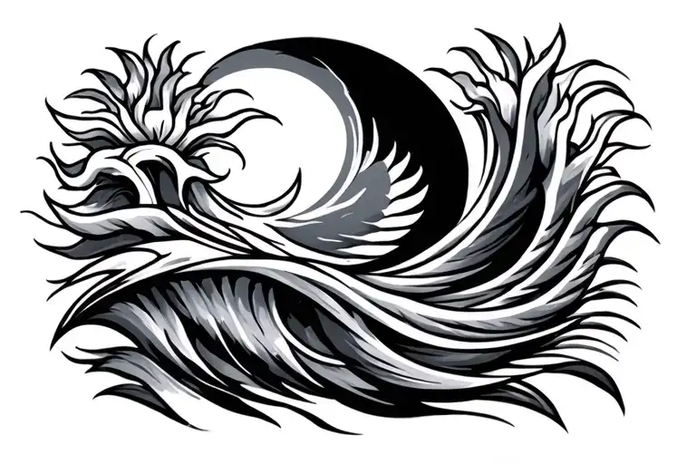 Philippines sun waves tribal tattoo tattoo design idea