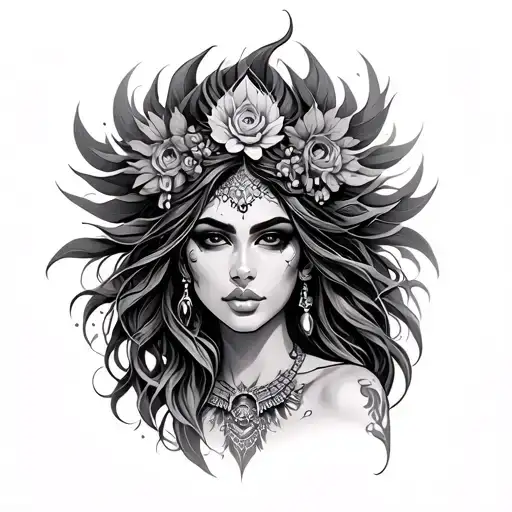 Yemaya tattoo design idea