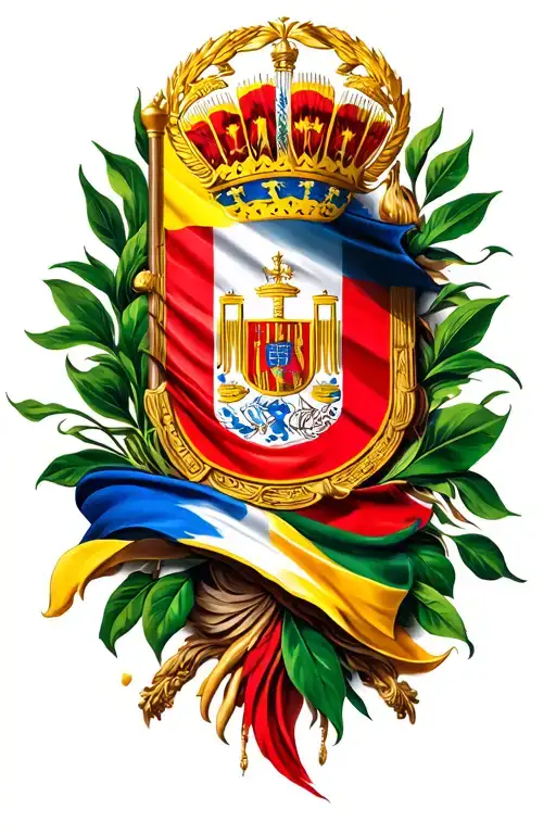 Sicilian Flag tattoo design idea