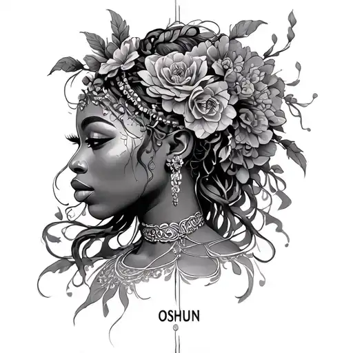 Oshun tattoo design idea