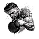 Man In The Arena tattoo design idea