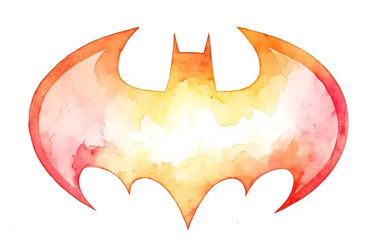 batman logo tattoo design idea