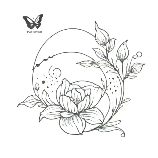 pregnancy loss tatto mixed tattoo design idea