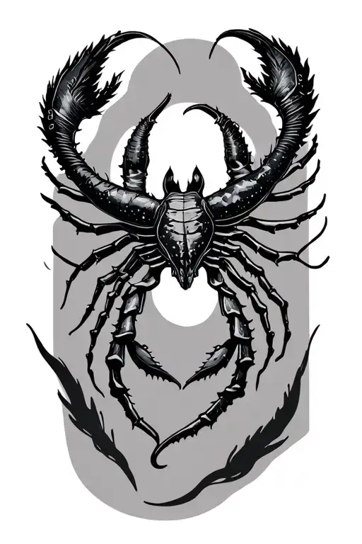 cancer, Sagittarius, Scorpio zodiac symbol tattoo design idea