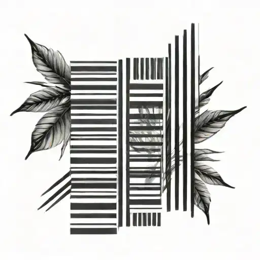 barcodes tattoo design idea