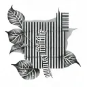 barcodes tattoo design idea