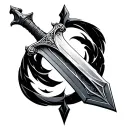 shards of narsil sword tattoo design idea