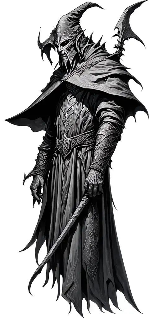 witch king of angmar tattoo design idea