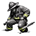Fallen Firefighter tattoo design idea