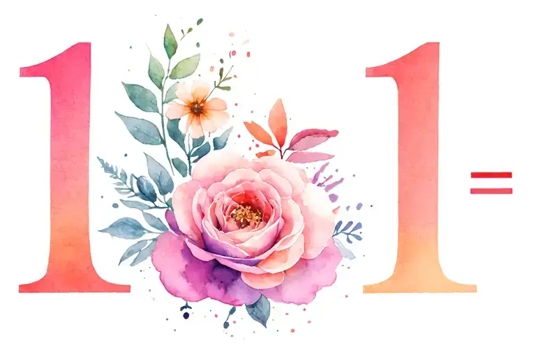 1+1=11 tattoo design idea