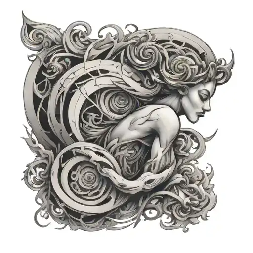 movement tattoo design idea