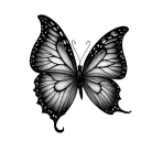 3d Butterfly tattoo design idea