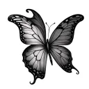 3d Butterfly tattoo design idea
