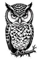 owl tattoo design idea
