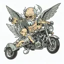 rip dad tattoo design idea