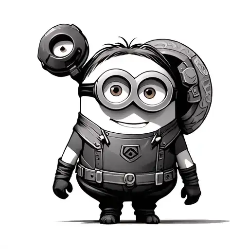 minion in costume  tattoo design idea