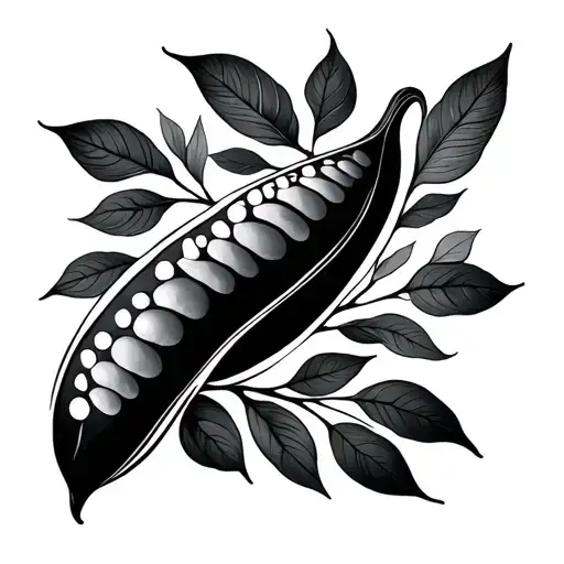 two peas in a pod minimalist tattoo tattoo design idea