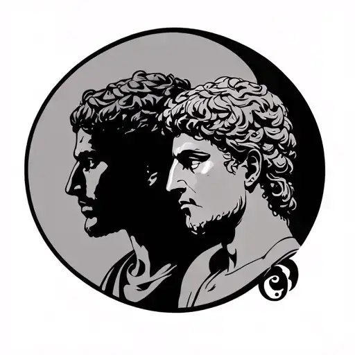 Castor And Pollux tattoo design idea