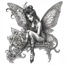 Gothic Fairy tattoo design idea