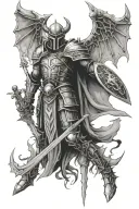 put on the full armor of god so that you can take your stand against the devil's schemes tattoo design idea