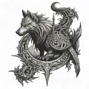 the witcher signs tattoo design idea