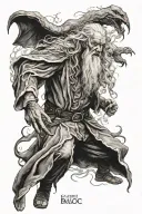 gandalf vs balrog tattoo design idea