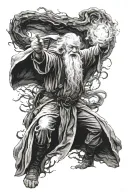 gandalf vs balrog tattoo design idea