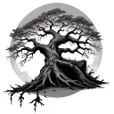 Dead Tree Of Life tattoo design idea